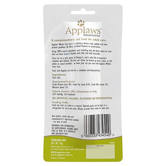 Applaws Natural Tuna Loin Cat Treat 30G