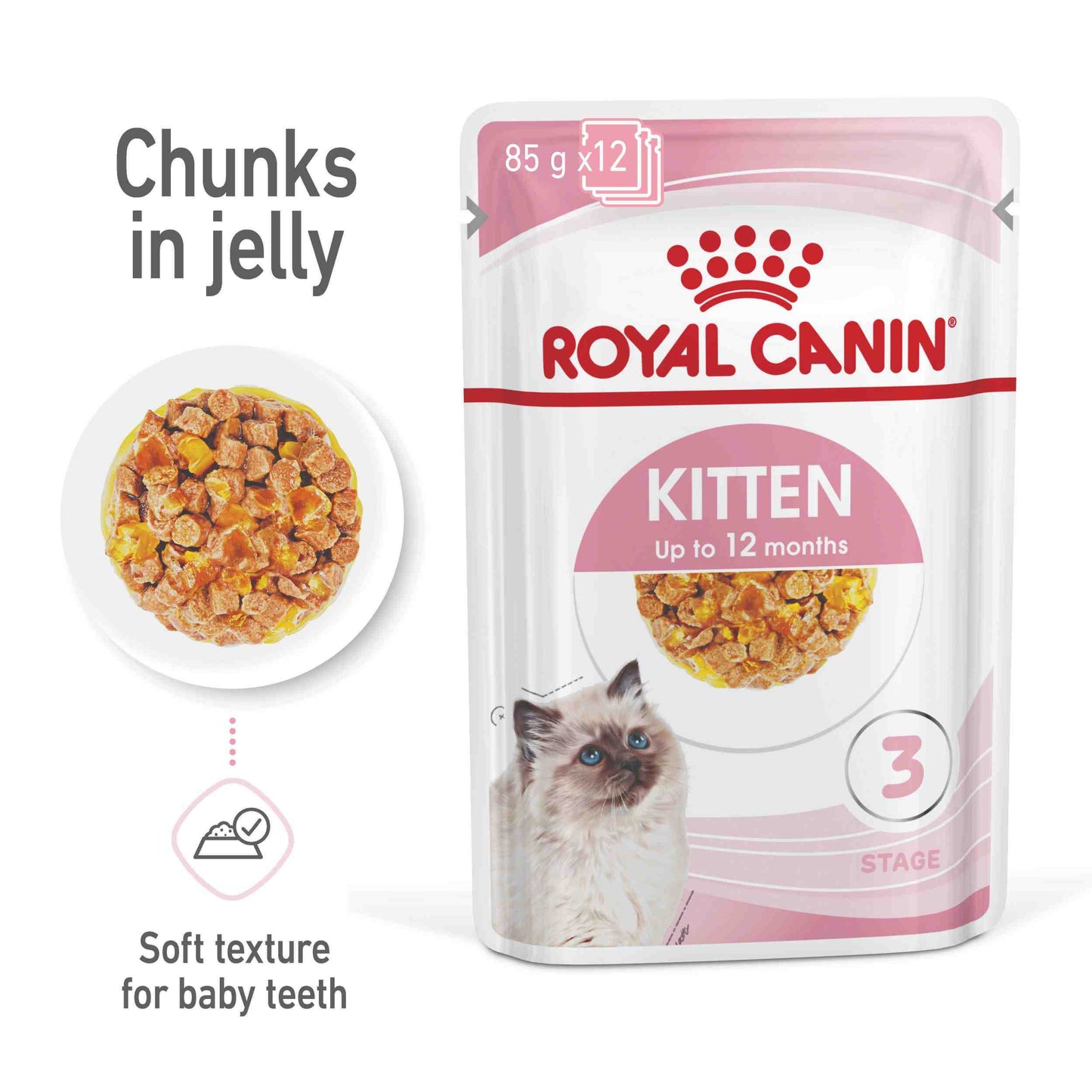 Royal Canin Instinctive Kitten In Jelly Wet Cat Food 85G