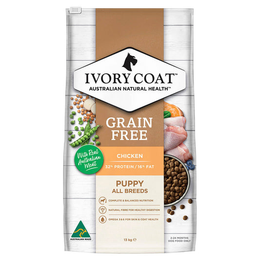 Ivory Coat Grain Free Dry Puppy Food Chicken 13Kg