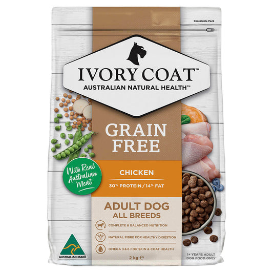 Ivory Coat Grain Free Adult Dry Dog Food Chicken 13Kg