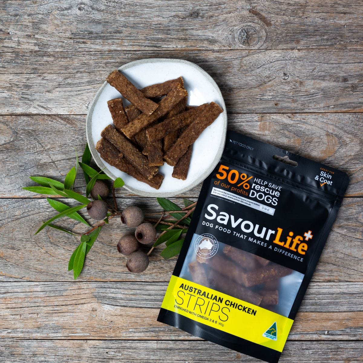 Savourlife Australian Chicken Strips Dog Treats 165G