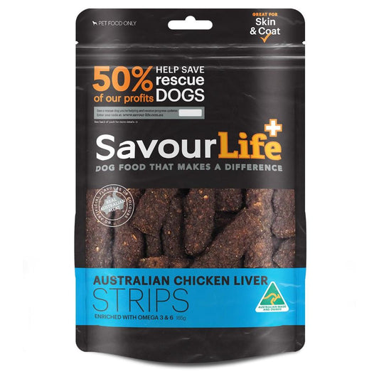 Savourlife Australian Liver Strips Dog Treats 165G