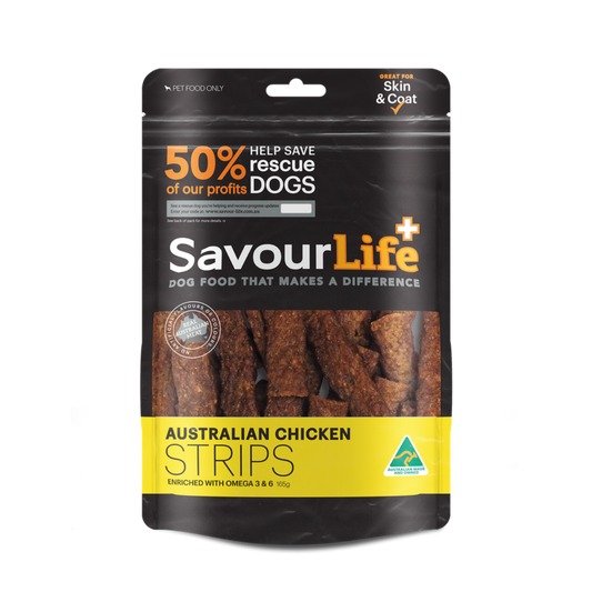 Savourlife Australian Chicken Strips Dog Treats 165G