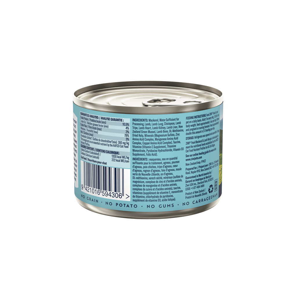 Ziwipeak Mackerel & Lamb Wet Cat Food 85G